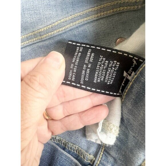 7 For All Mankind Gwenevere Low Rise Skinny Jeans For Women’s Size 29 Blue Denim - Picture 7 of 9